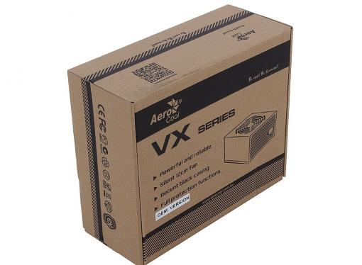 Блок питания Aerocool 700W OEM версия VX-700 ATX v2.3 A.PFC Haswell, fan 12cm, 450mm cable, power cord, PCI-E 6+2P x2/20+4P/4+4P/SATA x6 /MOLEX x3/FDD