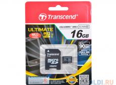 MicroSDHC Transcend 16GB Class10 U1 UHS-I Ultimate 600x (TS16GUSDHC10U1)