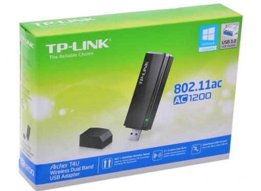 Беспроводной Wi-Fi адаптер TP-LINK Archer T4U AC1300 802.11acbgn, 867Mbps, 2.4/5GHz, USB