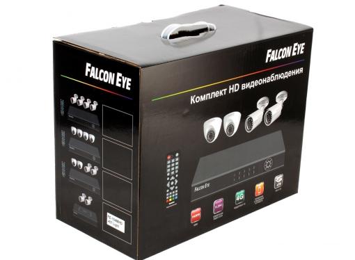 Комплект видеонаблюдения Falcon Eye FE-104MHD KIT Light  4 канальный + 2 камеры гибридный(AHD,TVI,CVI,IP,CVBS) регистратор; Видеовыходы: VGA;HDMI; Вид