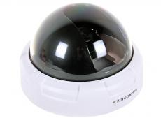 Муляж камеры видеонаблюдения Orient AB-DM-26, LED (мигает), полусфера, питание: батарейки АA - 2шт, для установки внутри помещения