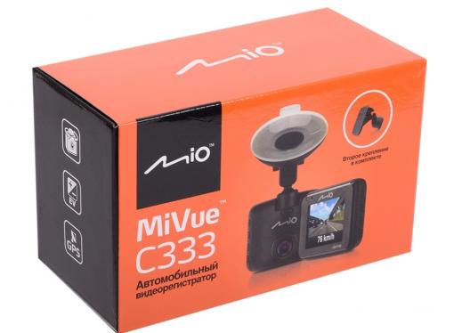 Видеорегистратор Mio MiVue C333 черный 2Mpix 1080x1920 1080p 130гр. GPS AIT 8328