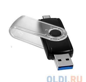 Картридер Ginzzu GR-588UB USB 3.0/Type C  OTG переходник-картридер для компьютеров и смартфонов, поддержка форматов SD/SDXC/SDHC/MMC и microSD/SDXC/SD
