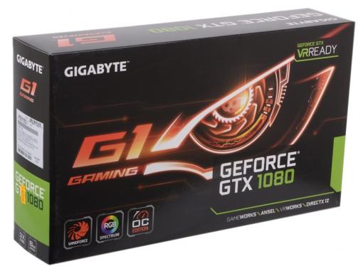Видеокарта 8Gb (PCI-E) GIGABYTE GV-N1080G1 GAMING-8GD