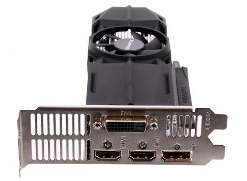 Видеокарта GIGABYTE GeForce GTX 1050 Ti OC Low Profile 4G GV-N105TOC-4GL 4Gb 1328Mhz NVIDIA GTX1050 Ti/GDDR5/7008/128 bit/PCI-E/ DVI DP HDMI