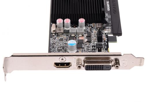 Видеокарта GIGABYTE GV-N1030D5-2GL 2Gb 1227Mhz NVIDIA GT1030/GDDR5/6008/64 bit/PCI-E/ DVI HDMI