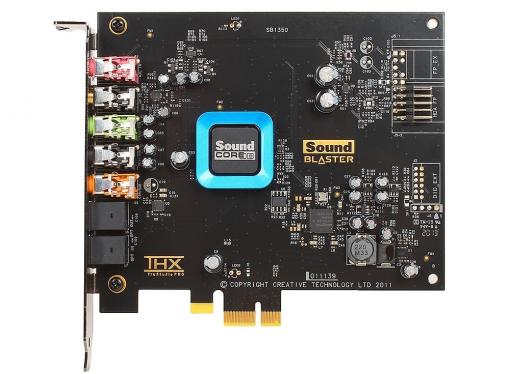 Звуковая карта S.B.Creative Recon3D (SB1350) PCIe-1X w/o driver OEM 24-bit 96kHz, 5.1 ch, SNR 102dB, opt. SPDIF I/O EAX ADVANCED HD 5.0