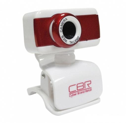 Камера интернет CBR CW-832M Red, универс. крепление, 4 линзы, 1,3 МП, эффекты, микрофон,