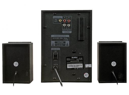 Колонки Sven MS-1820  2 x11+18Вт  Встроенный FM-тюнер  USB flash, SD card