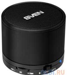 Портативная колонка Sven PS-45BL Black 3 Вт, FM, 100-20000 Гц, микрофон, Bluetooth, microSD, батарея