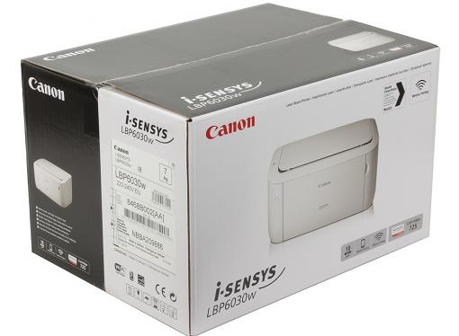 Принтер Canon I-SENSYS LBP6030W (Лазерный, 18 стр/мин, 2400x600dpi, Wi-Fi, USB 2.0, A4)
