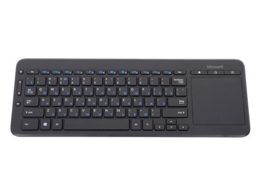 Клавиатура Microsoft All-in-One Media Keyboard черный (N9Z-00018) Беспроводная, 2.4Ghz, тонкая, Multimedia Touch