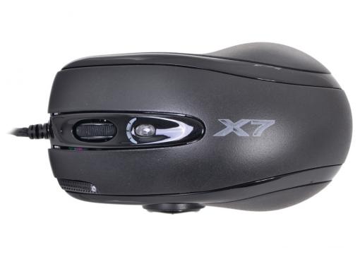 Мышь A4-Tech XL-755BK, USB (черный) 9 кн, 1 кл-кн, 100-3600 dpi