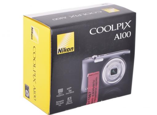 Фотоаппарат Nikon Coolpix A100 Black (20.1Mp, 5x zoom, SD, USB, 2.6