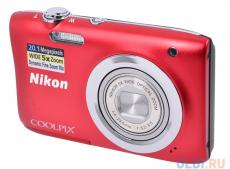 Фотоаппарат Nikon Coolpix A100 Red (20.1Mp, 5x zoom, SD, USB, 2.6