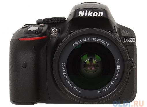 Фотоаппарат Nikon D5300 Black KIT (DX 18-55 VR AF-P 24.1Mp, 3