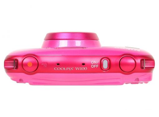 Фотоаппарат Nikon Coolpix W100 Pink Backpack KIT (13.2Mp, 3x zoom, 2.7