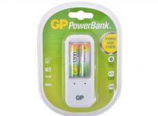 Зарядное устройство GP PowerBank, 13 часов + аккум. 2шт. 1300mAh (GP PB410GS130-CR2)