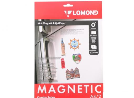 Фотобумага Lomond A4 620г/м2 матовая с магнитным слоем 2л 2020346