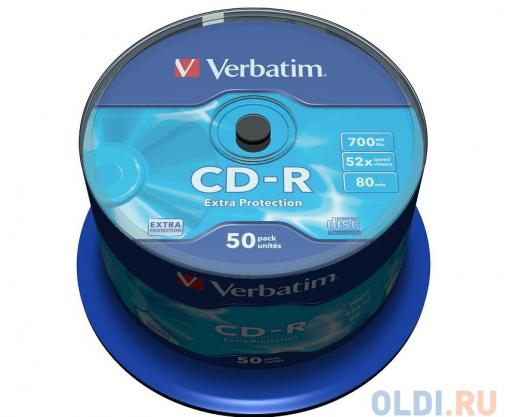 CD-R Verbatim 700Mb 52x 50шт Cake Box