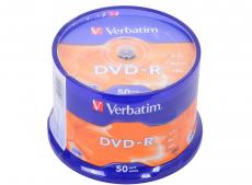 DVD-R Verbatim 4.7Gb 16х 50шт Cake Box