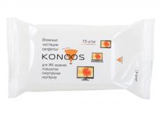 Салфетки для ЖК-экранов в мягкой пачке, Konoos KSN-15