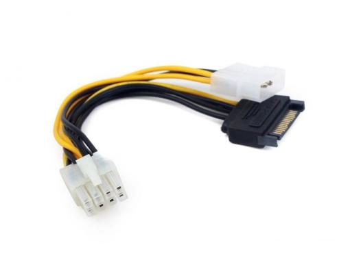 Разветвитель питания Cablexpert CC-PSU-82, Molex+SATA-PCI-Express 8pin