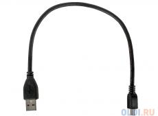 Кабель miniUSB 0.3м Gembird/Cablexpert Pro CCP-USB2-AM5P-1, AM/miniBM 5P, экран, черный, пакет