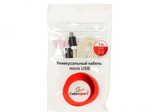Кабель USB 2.0 Cablexpert, AM/microBM 5P, 1м темно-серый металлик CC-mUSBgy1m