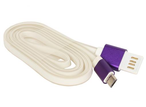 Кабель USB 2.0 Cablexpert, AM/microBM 5P, 1м фиолетовый металлик