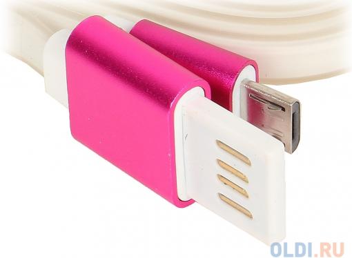 Кабель USB 2.0 Cablexpert, AM/microBM 5P, 1м розовый металлик (CC-mUSBr1m)