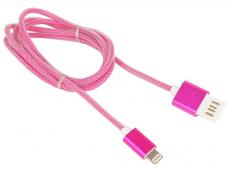 Кабель USB 2.0 Cablexpert, AM/Lightning 8P, 1м розовый металлик