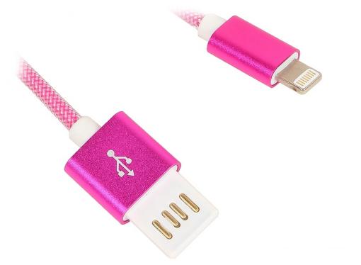 Кабель USB 2.0 Cablexpert, AM/Lightning 8P, 1м розовый металлик