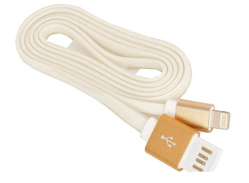 Кабель USB 2.0 Cablexpert, AM/Lightning 8P, 1м, золотой металлик