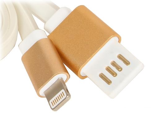 Кабель USB 2.0 Cablexpert, AM/Lightning 8P, 1м, золотой металлик