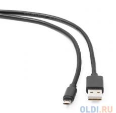 Кабель USB 2.0 Gembird/Cablexpert, двусторонние разъемы, AM/microB 5P, 0.5м, пакет (CC-mUSBDS-0.5M)