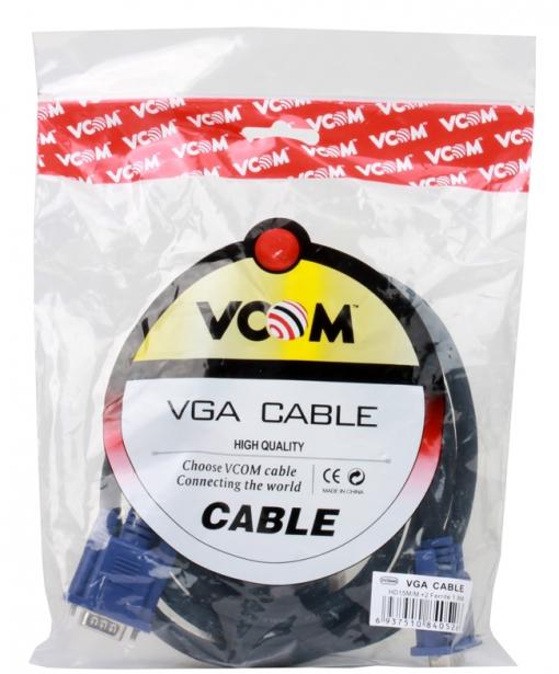 Кабель монитор-SVGA card (15M-15M) 1,8м 2 фильтра VCOM [VVG6448-1.8M]