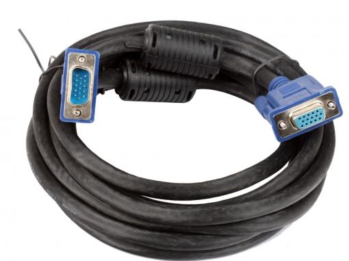 Кабель удлинительный Монитор-SVGA card (15M-15F) 3m 2 фильтра VCOM [VVG6460-3M]