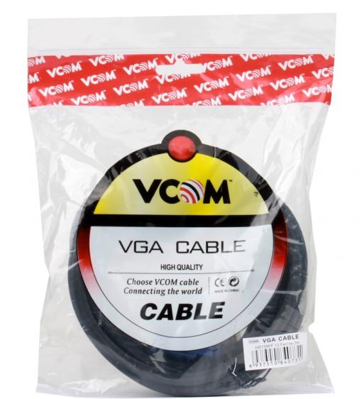 Кабель удлинительный Монитор-SVGA card (15M-15F) 3m 2 фильтра VCOM [VVG6460-3M]