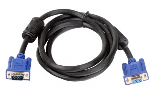 Кабель удлинительный Монитор-SVGA card (15M-15F) 1.8m 2 фильтра VCOM [VVG6460-1.8M]