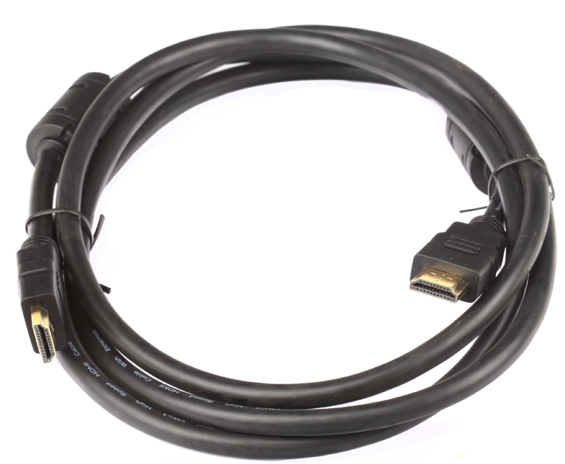 Кабель HDMI 19M/19M 1.8m ver:1.4 +3D/Ethernet AOpen [ACG511D-1.8M] 1.8 м, 2 фильтра, позолоченные контакты