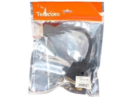 Кабель-переходник DVI-M - 2X-DVI-F 0.2m , Telecom (TA655)