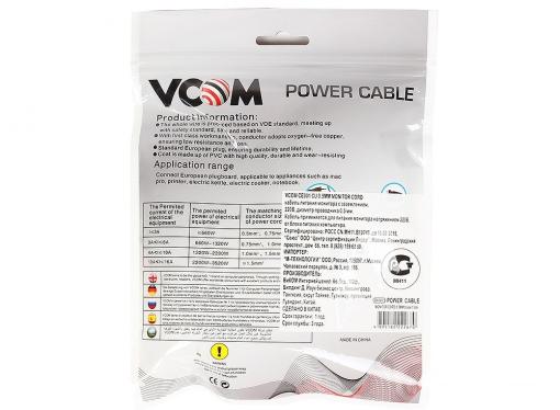 Кабель питания VCOM CE001-CU0.5-1.8M, 1,8 м