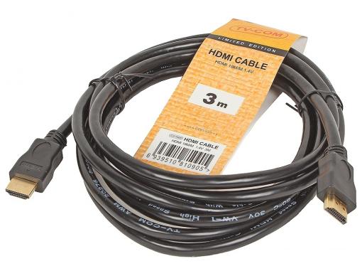 Кабель цифровой TV-COM HDMI19M to HDMI19M, V1.4+3D, 3m (CG150S-3M)