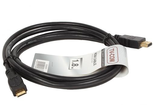 Кабель TV-COM HDMI to MiniHDMI ver1.4V+3D, 1.8m  (CG580M-1.8M)