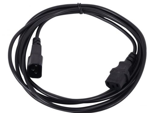 Кабель монитор - компьютер (UPS - устройство) 220V 3м,  Telecom (TP020-IEC320-C13/C14-3.0-BK)