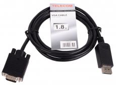 Кабель-переходник DP - VGA_M/M 1,8м Telecom (TA669-1.8M)