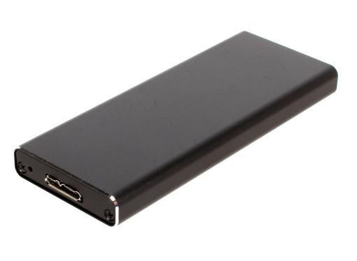 Мобил рек Orient 3502U3, USB 3.0 для SSD M.2 (NGFF) 6Gb/s (ASM1153E), поддержка TRIM, алюминий, черный цвет