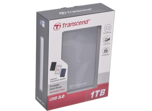 Внешний жесткий диск 1Tb Transcend TS1TSJ25A3K 2.5