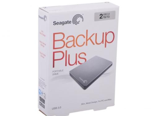 Внешний жесткий диск Seagate Backup Plus Slim 2Tb Silver (STDR2000201)
